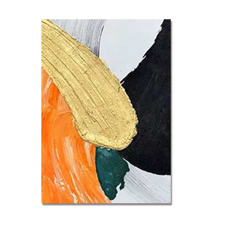Abstract Landscape Hand-Painted Oil Painting – Custom Textured Modern Wall Art for Home Decor.