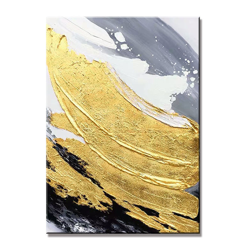 Abstract Landscape Hand-Painted Oil Painting – Custom Textured Modern Wall Art for Home Decor.